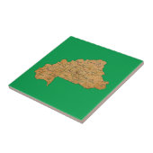 Burkina Faso Map Tile Tegeltje (Zijkant)