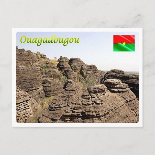 Burkina Faso - Ouagadougou - Peaks of Fabedougou - Briefkaart (Voorkant)