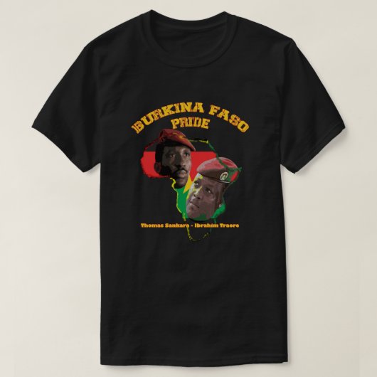 Burkina Faso Pride Thomas Sankara Ibrahim Traore T-shirt (Design voorkant)