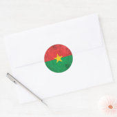 Burkina Faso Ronde Sticker (Envelop)