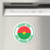 Burkina Faso Round Emblem Magneet (Insitu (Vaatwasser))