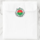 Burkina Faso Round Emblem Ronde Sticker (Tas)