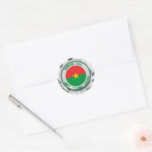Burkina Faso Round Emblem Ronde Sticker (Envelop)
