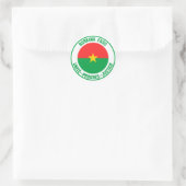 Burkina Faso Round Emblem Ronde Sticker (Tas)