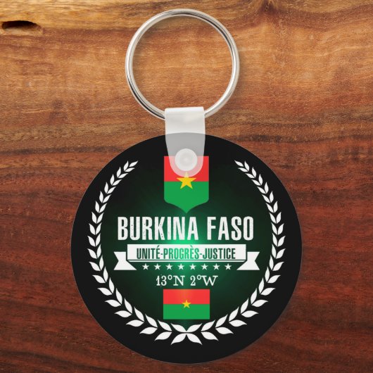 Burkina Faso Sleutelhanger (Voorkant)