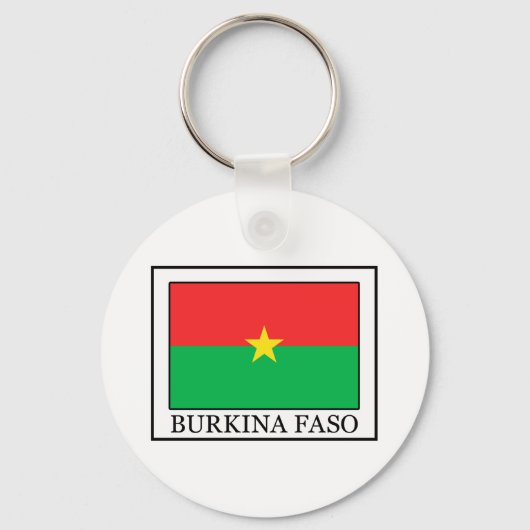 Burkina Faso-sleutelhanger Sleutelhanger (Voorkant)
