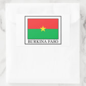 Burkina Faso-sticker Rechthoekige Sticker (Tas)