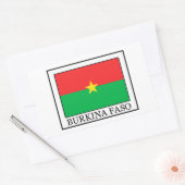 Burkina Faso-sticker Rechthoekige Sticker (Envelop)