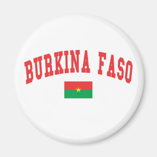 Burkina Faso Stijl Magneet (Voorkant)
