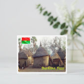 Burkina Faso - Traditionele huizen - Briefkaart (Staand voorkant)