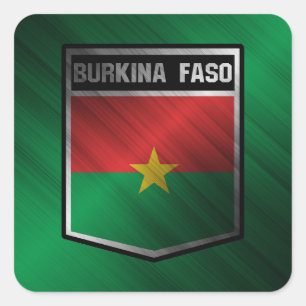 Burkina Faso Vierkante Sticker