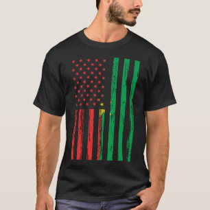 Burkina Faso Vlag Amerika US Het zit in mijn DNA v T-shirt