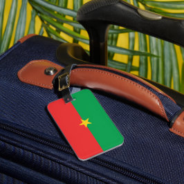 Burkina Faso vlag Bagagelabel
