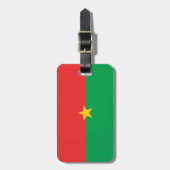 Burkina Faso vlag Bagagelabel (Voorkant verticaal)