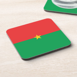 Burkina Faso vlag Bier Onderzetter