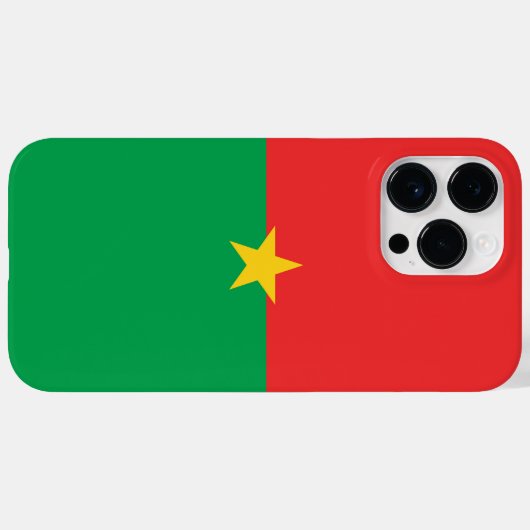 Burkina Faso vlag Case-Mate iPhone Case (Achterkant (horizontaal))