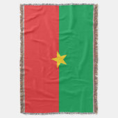 Burkina Faso vlag Deken (Voorkant Verticaal)