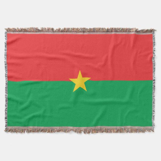 Burkina Faso vlag Deken (Voorkant)