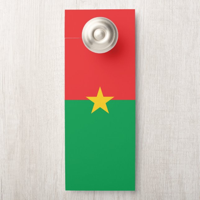 Burkina Faso vlag Deurhanger (Op knop)
