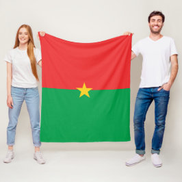 Burkina Faso vlag Fleece Deken