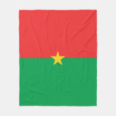 Burkina Faso vlag Fleece Deken (Voorkant)