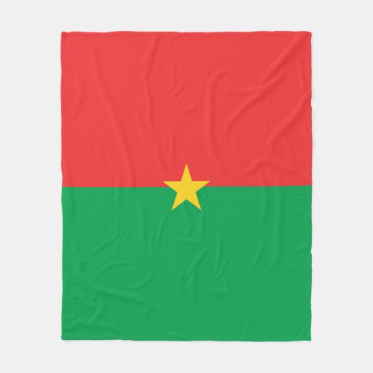 Burkina Faso vlag Fleece Deken (Voorkant)