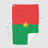 Burkina Faso vlag Golfhanddoek (Insitu)