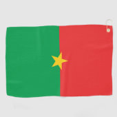 Burkina Faso vlag Golfhanddoek (Horizontaal)