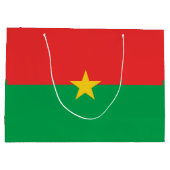 Burkina Faso vlag Groot Cadeauzakje (Achterkant)