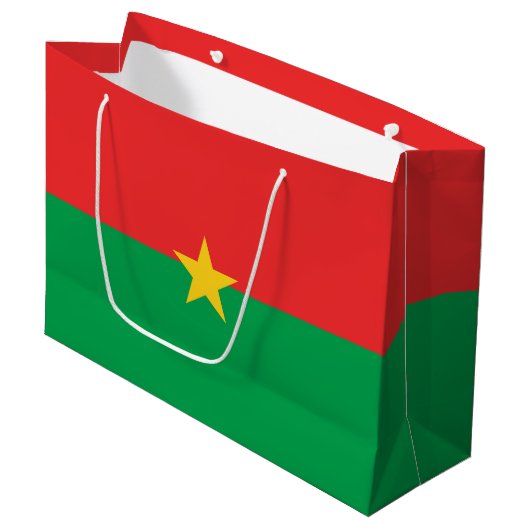 Burkina Faso vlag Groot Cadeauzakje (Voorkant Gekanteld)