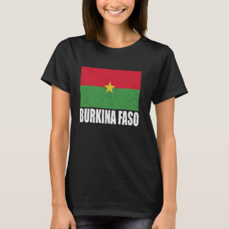 Burkina Faso Vlag Grunge Souvenir Burkina T-shirt