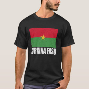 Burkina Faso Vlag Grunge Souvenir Burkina T-shirt