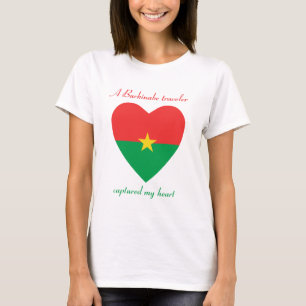 Burkina Faso Vlag Hartendief T-Shirt
