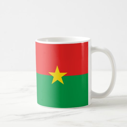 Burkina Faso Vlag Keramische Mok (Rechts)