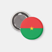 Burkina Faso vlag Magneet (Voorkant / Achterkant)