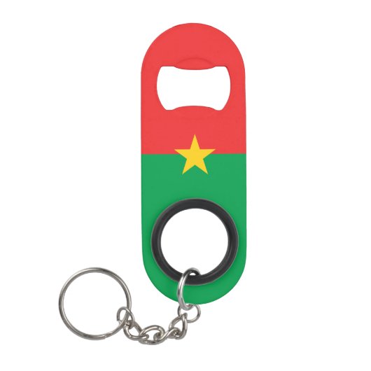 Burkina Faso vlag Mini Flessenopener (Voorkant)