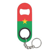Burkina Faso vlag Mini Flessenopener (Achterkant)