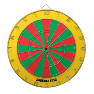 Burkina Faso Vlag Patriot's Bullseye Dartbord