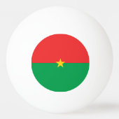 Burkina Faso vlag Pingpongbal (Voorkant)
