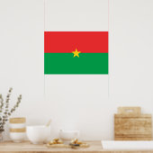 Burkina Faso vlag Poster (Keuken)