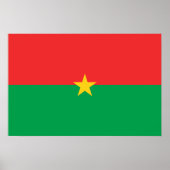 Burkina Faso vlag Poster (Voorkant)