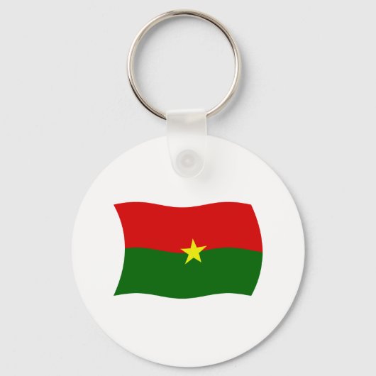 Burkina Faso Vlag Sleutelhanger (Voorkant)