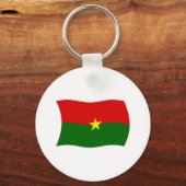 Burkina Faso Vlag Sleutelhanger (Voorkant)