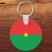 Burkina Faso vlag Sleutelhanger (Achterkant)