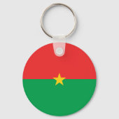 Burkina Faso vlag Sleutelhanger (Achterkant)