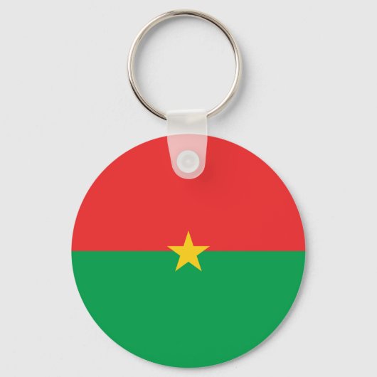 Burkina Faso vlag Sleutelhanger (Achterkant)
