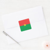 Burkina Faso Vlag Sticker (Envelop)