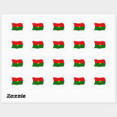 Burkina Faso Vlag Sticker (Vel)