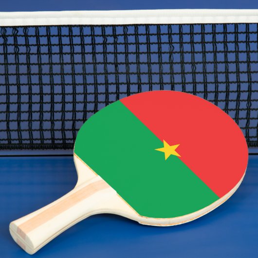 Burkina Faso vlag Tafeltennisbatje (Insitu)