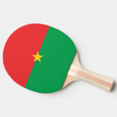Burkina Faso vlag Tafeltennisbatje (Zijkant)